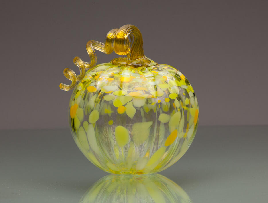 Blown Glass Pumpkin
